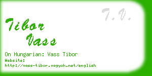 tibor vass business card